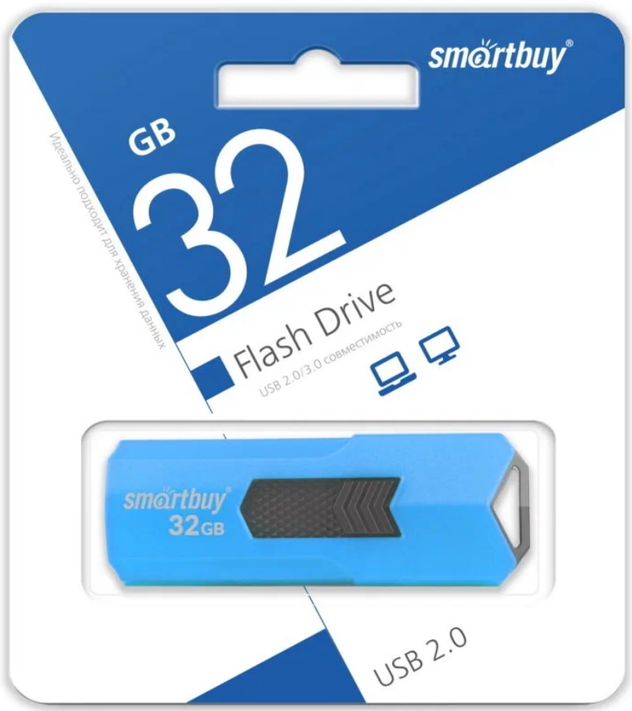 Флешка 32-GB SmartBuy STREAM Blue