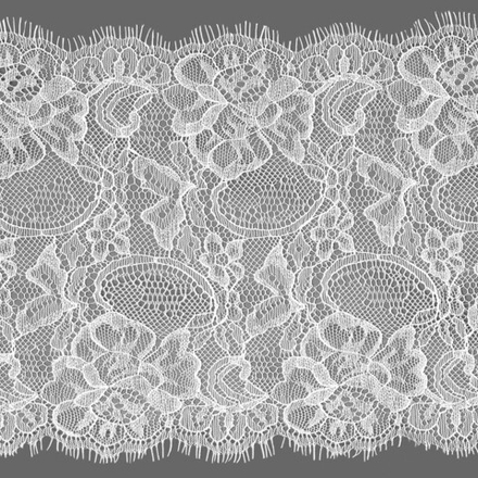 Кружево французское ш.18см. J039 белый