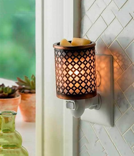 Аромасветильник розеточный Марокканский Металл, Candle Warmers