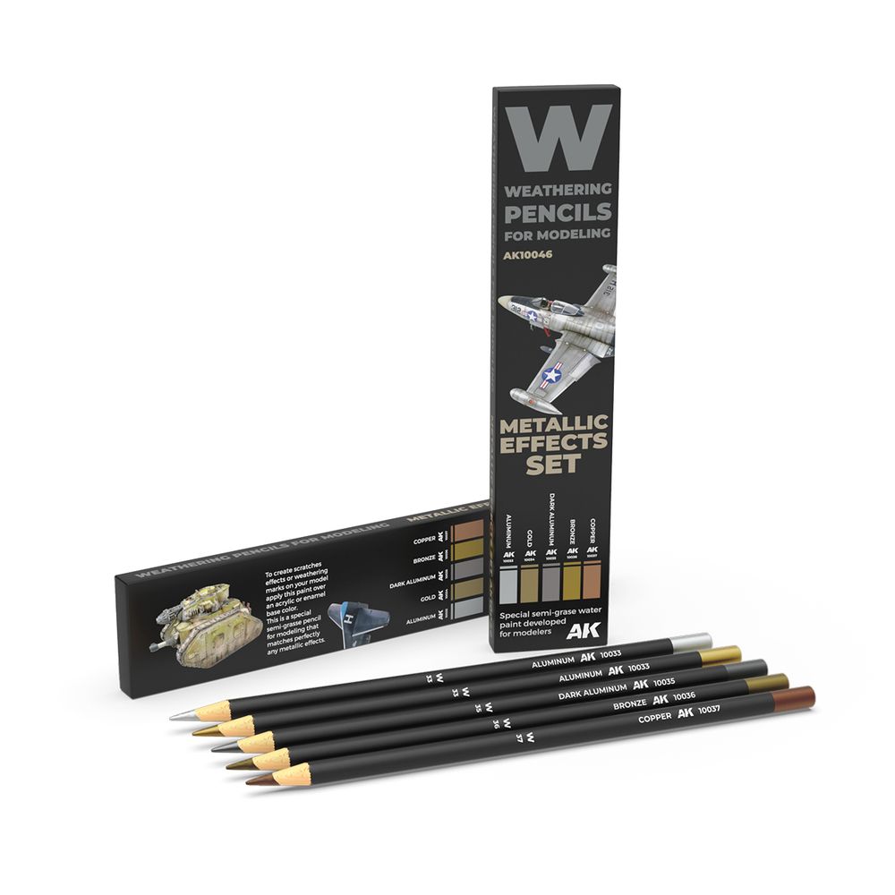 Weathering Pencils Metallic Effects set