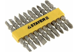 Набор двухсторонних бит MASTER 10 предметов STAYER 2605-H10_z01