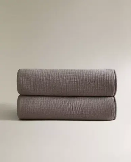 ZARA HOME ДЕТСКОЕ УТЕПЛЕННОЕ ОДЕЯЛО, СЕРЫЙ