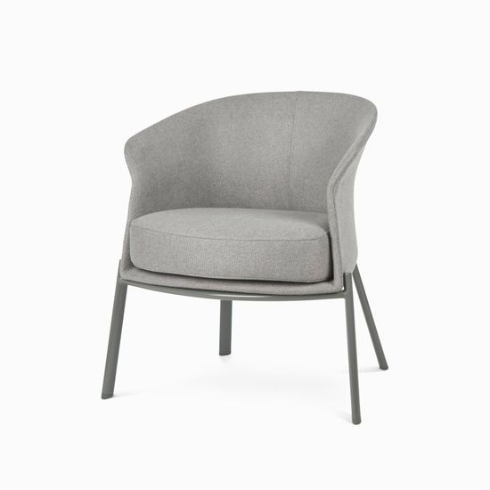 Кресло Wally Metal серое 