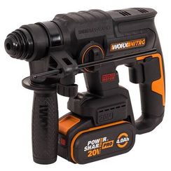 Перфоратор аккумуляторный бесщеточный WORX WX381, 20В, 4Ач x1, ЗУ 2А, кейс