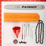 Бензопила PATRIOT "PT 3816", IMPERIAL 2л.с. антивибрация, плавный пуск, шаг цепи 3/8 дюймов