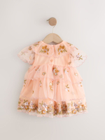 Платье для девочки Next E54-786, Персиковый