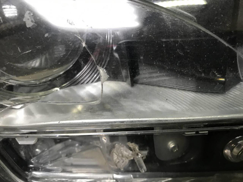 Битая Фара правая Land Cruiser 200 15-21 LED Black
