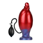 Красный фаллоимитатор с функцией расширения Shadow Behemoth - 21 см. (Цвет: красный)