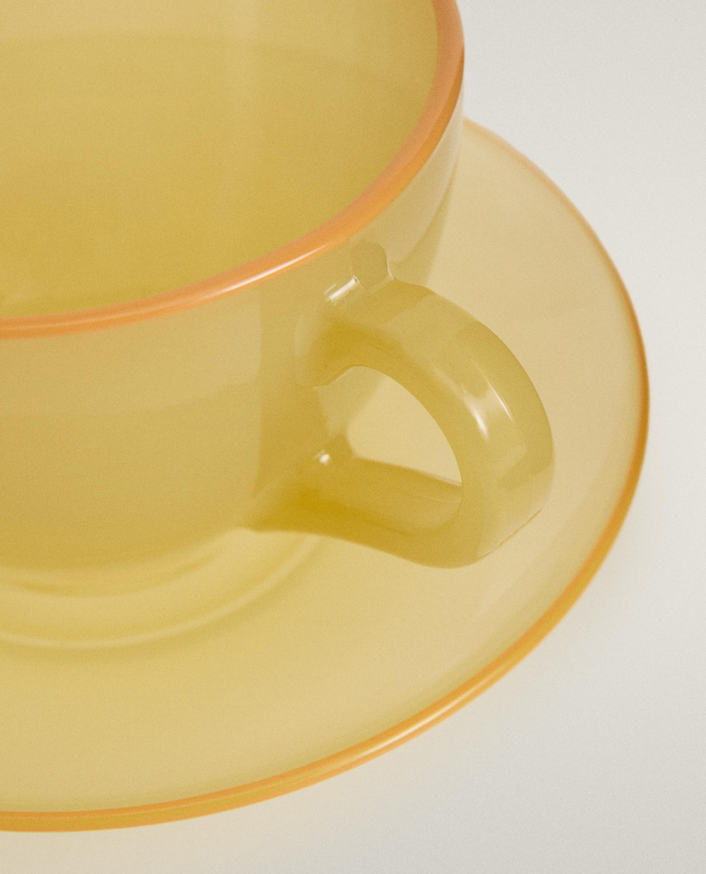 Zara Home чайная пара из стекла, цвет зелёный, 13 см