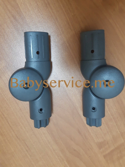 Шарнир ручки овал 30*40 овал 42*22 правое Серый