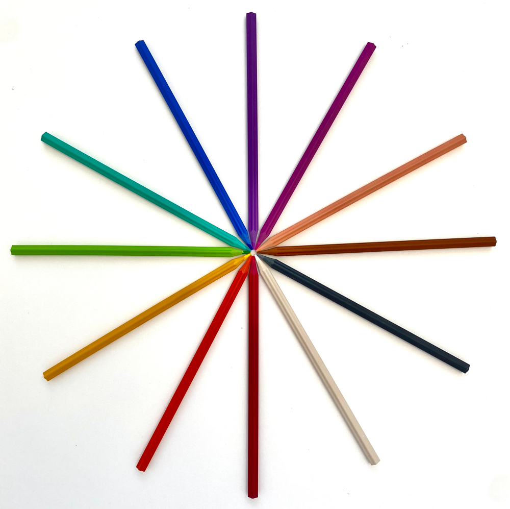 Карандаши цветные с ароматом розы Fine Line Special 12 цветов