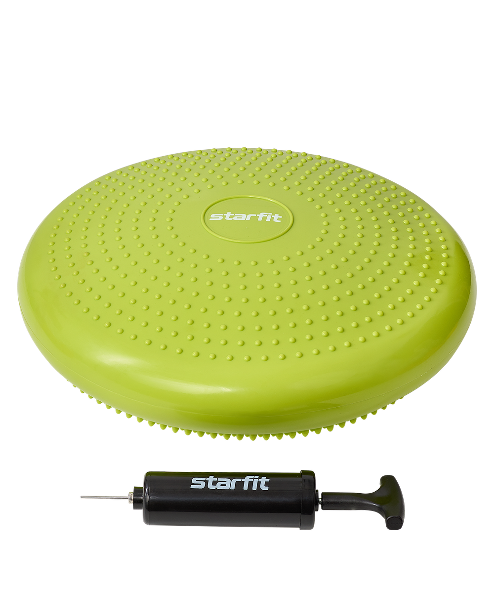 Диск балансировочный BP-104, с насосом, массажный, лаймовый