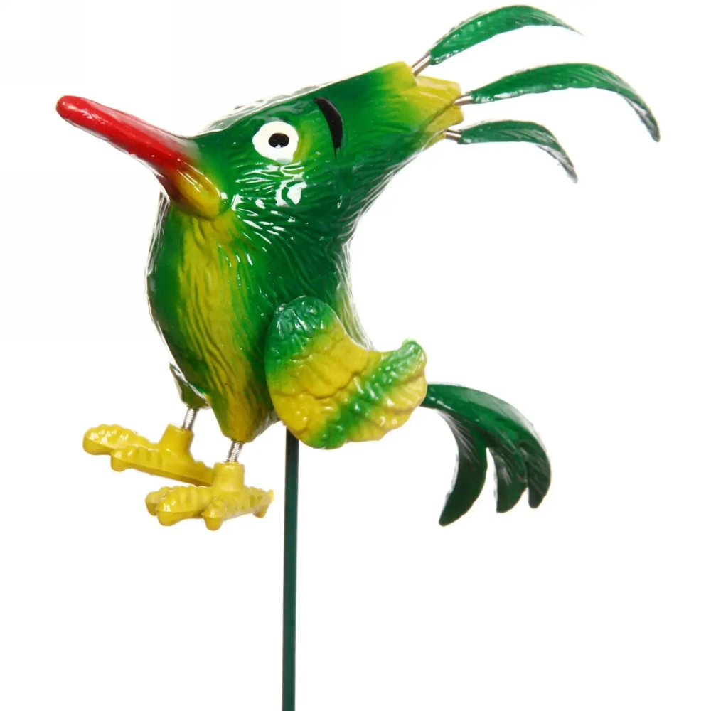 Фигура на спице «Птица-говорун» 10*13*40см для отпугивания птиц
