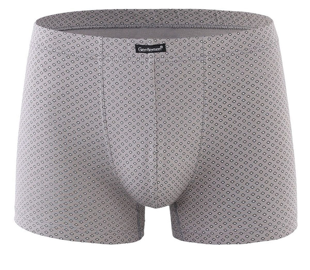 Мужские трусы-боксеры с мелким геометрическим рисунком (Размер: XXL) (Цвет: черный)