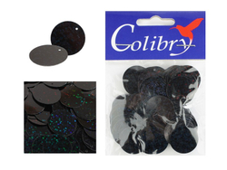 Пайетки фигурные голографические-(круги)-10гр-Colibry