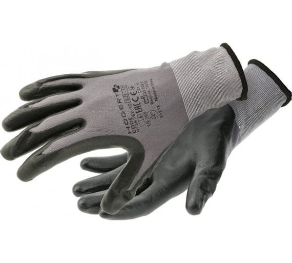 Перчатки рабочие из нейлона/спандекса покрытые микропористым нитрилом BODE Högert, арт. HT5K762