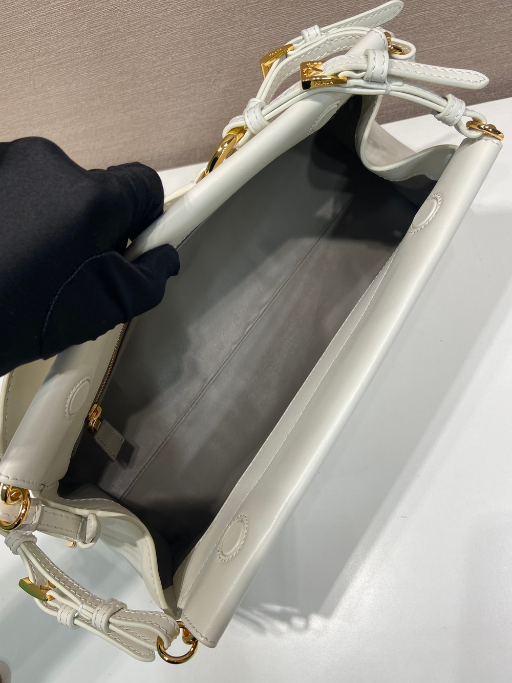 Prada Enchaine Medium Leather Bag 32 cm