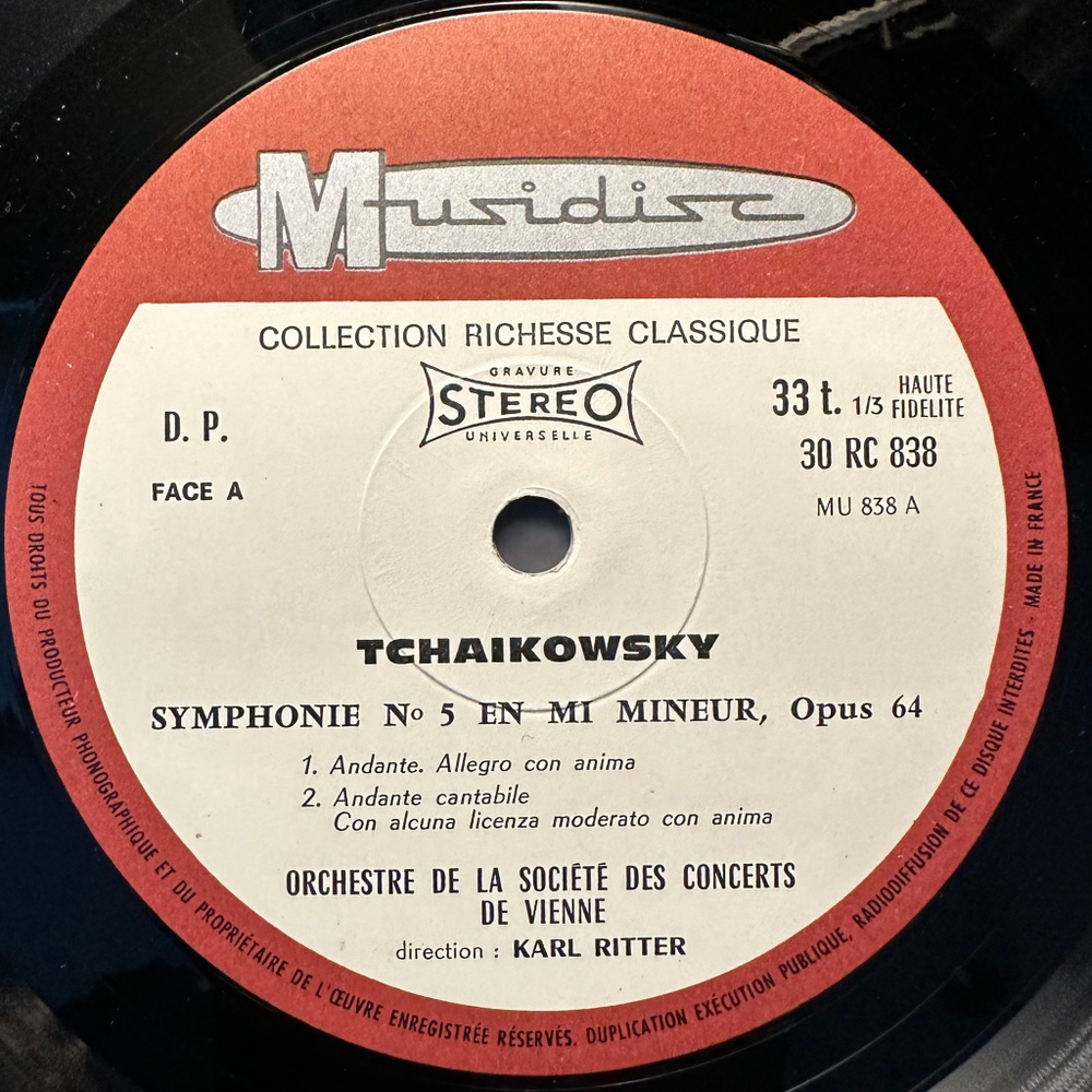 Чайковский - Cимфония № 5 ми минор, соч. 64 (Франция)