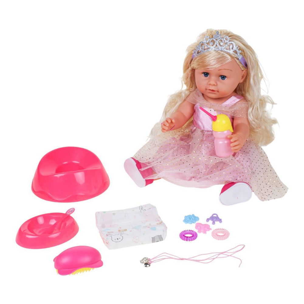 Пупс функциональный с аксесс., коробка BLS024K