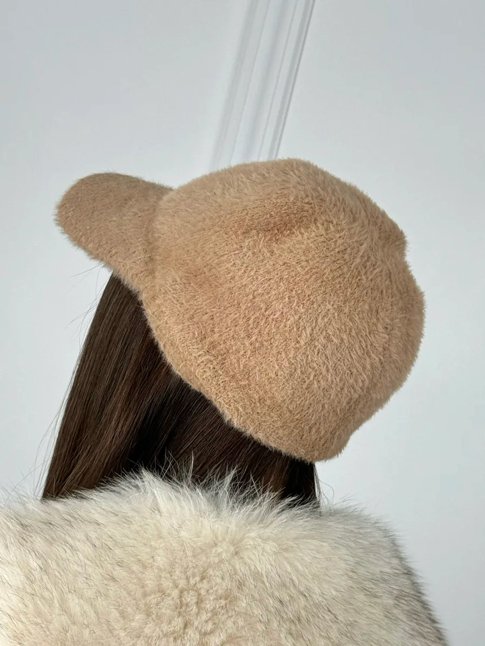 Шапка кепи зимняя с козырьком