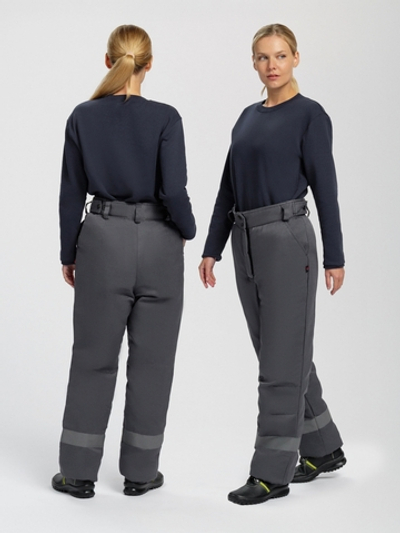 Брюки зимние женские Вьюга СОП (тк.Смесовая,210), т.серый