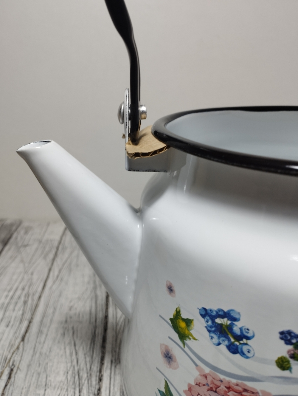 Чайник 3,5л с рисунком Гортензия (Рапсодия) белый 1с26с