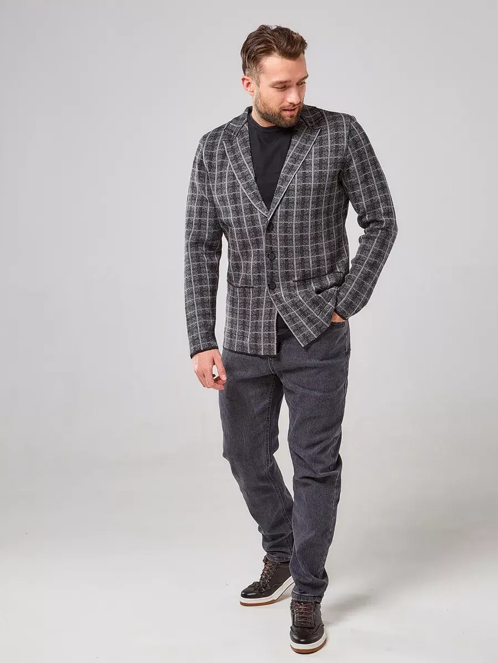 Пиджак в клетку