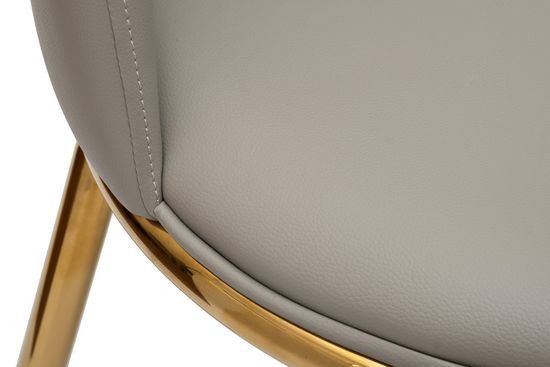 76AR-24005 Стул экокожа бежевый/золото 48*56*86см