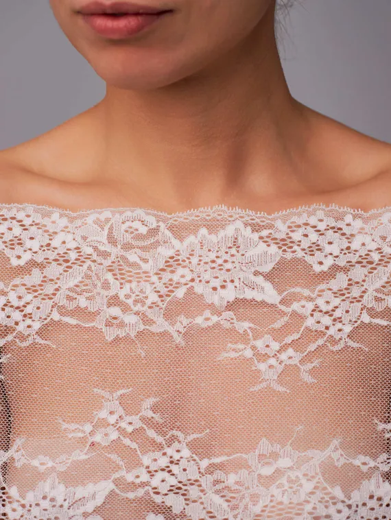 03-289 ОПТ Кружево эластичное 23 см, айвори