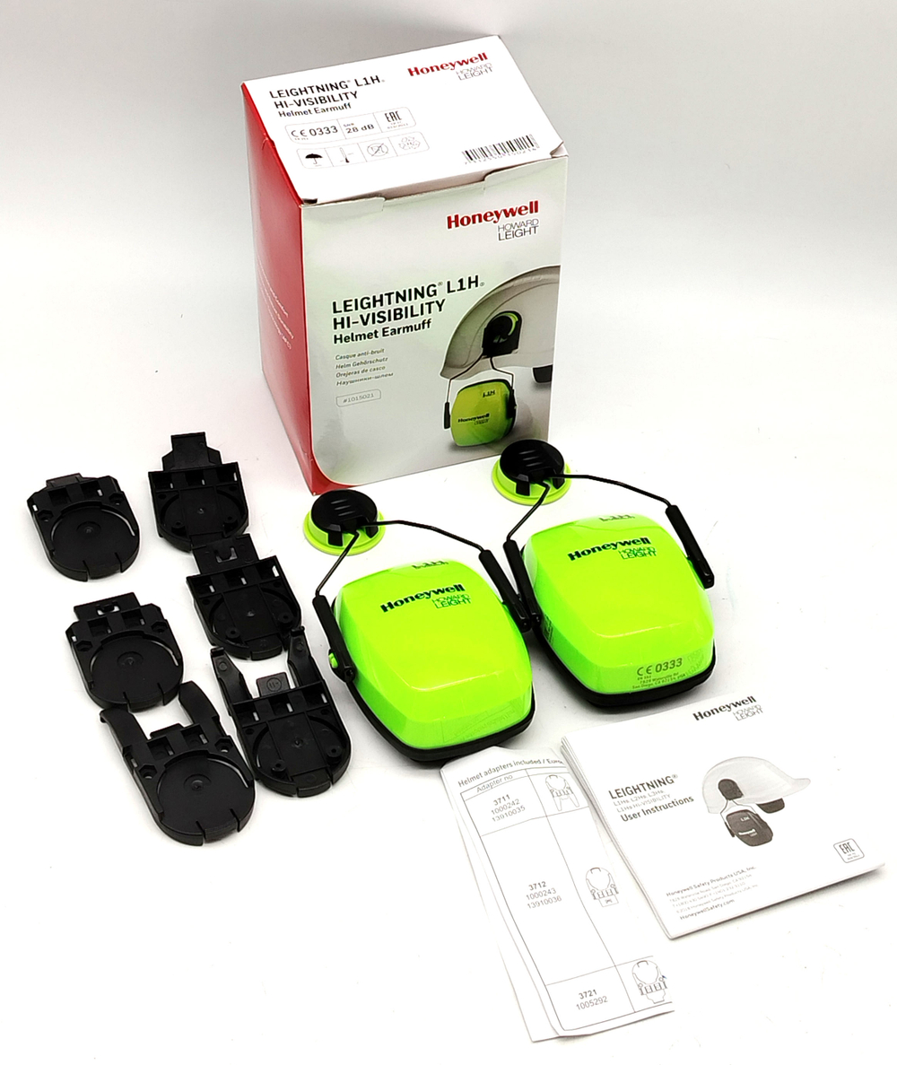 Наушники противошумные на оголовье Leightning L1H HV Hi-Vis SNR 28 дБ Howard Leight 1015021 зелёный