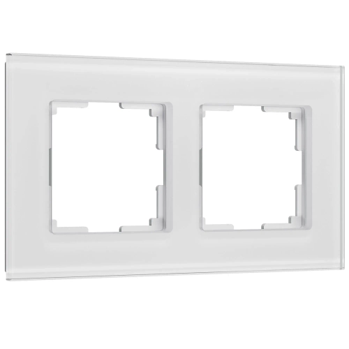 Рамка на 2 поста Senso (белый, стекло soft-touch) W0023101