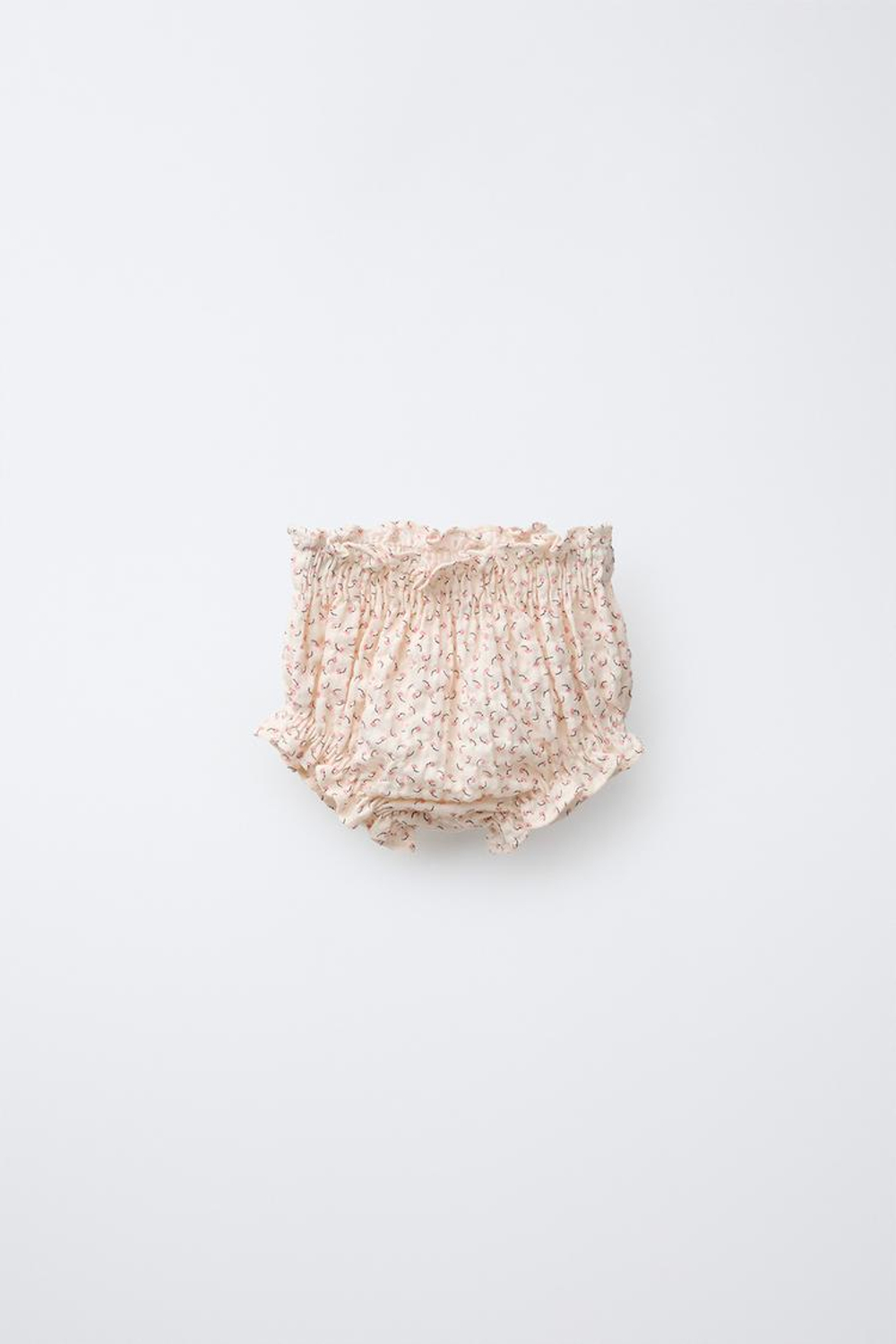 ZARA ТРУСЫ С ЦВЕТОЧНОЙ ТЕКСТУРОЙ, ЭКРЮ