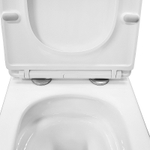 Унитаз подвесной Azario Armonia 340х480х360 безободковый, система смыва "Скрытое Торнадо", с быстросъемным сиденьем "Микролифт" (AZ-2403)