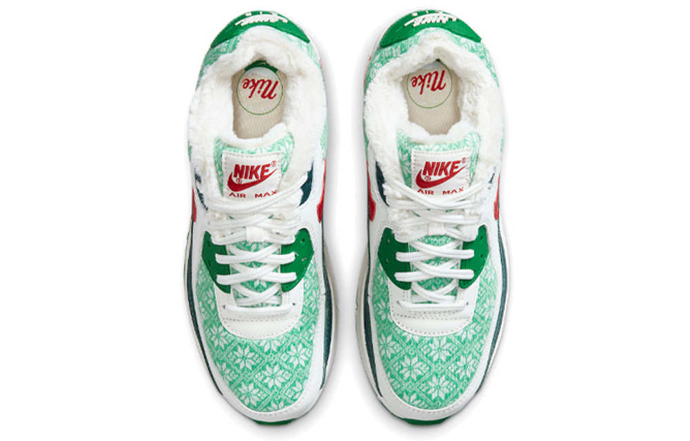 Кроссовки Nike Air Max 90 "Christmas 2020" GS (Подростковая размерная сетка)