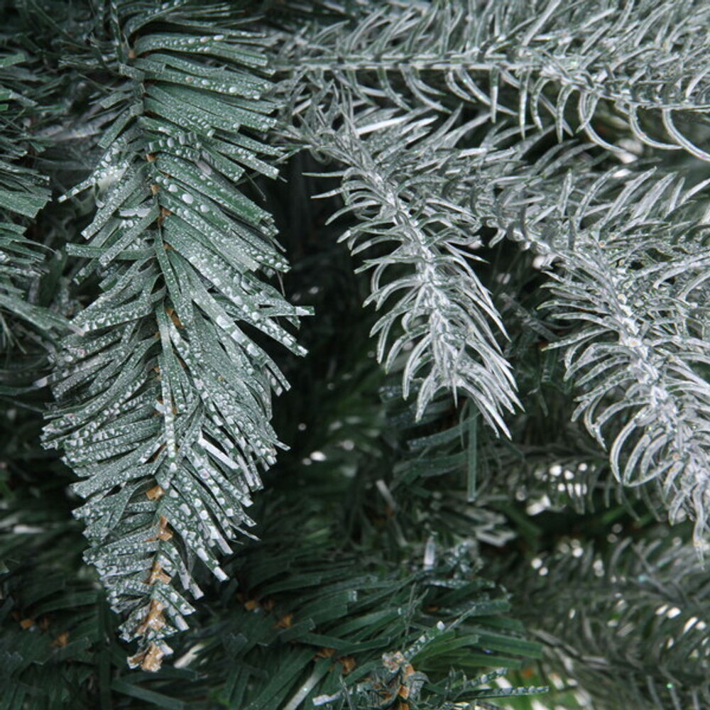 Ёлка «Искристая» 210 см, литой ПВХ с белым напылением (1009 веток) (SP1908A-210)