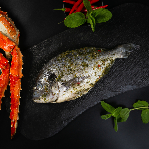 Дорадо в мятном маринаде