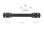 Планка Contessa призма 12мм для Browning X-Bolt Long Action, L=93,8мм, сталь