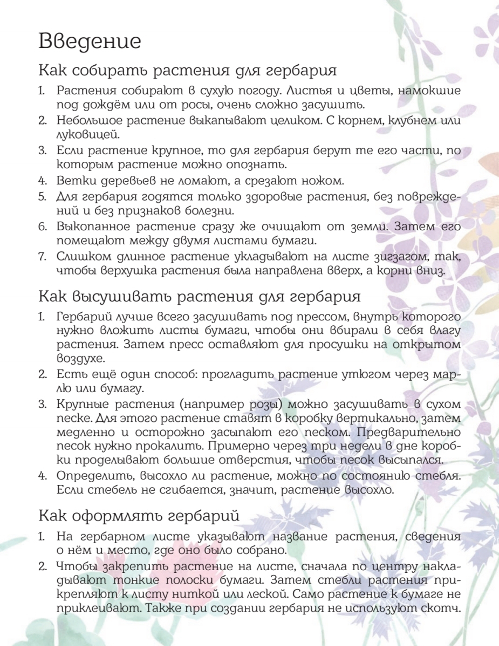 Мой первый гербарий. Цветы и листья
