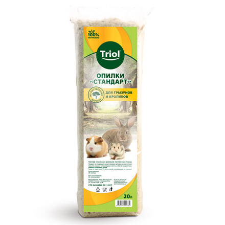 опилки для грызунов "Стандарт", 20л, Triol