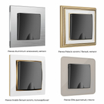 Розетка влагозащ. с зазем. с защит. крышкой и шторками (черный матовый)