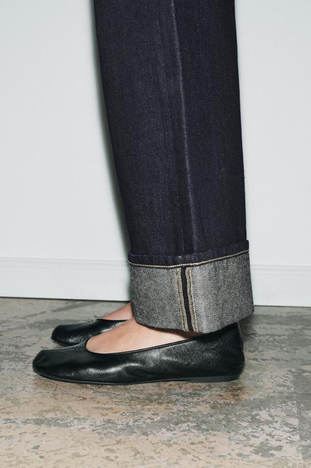 ZARA ДЖИНСЫ BAGGY СО СРЕДНЕЙ ПОСАДКОЙ — ZW COLLECTION, СИНИЙ