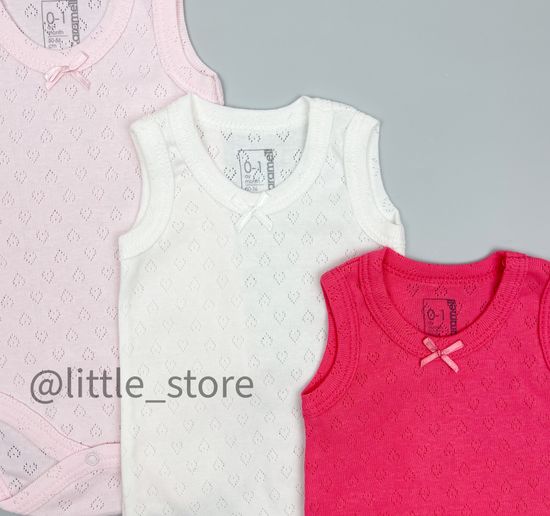 Боди-маечки ажурные (Гранат, Молочный, Нежно-розовый)