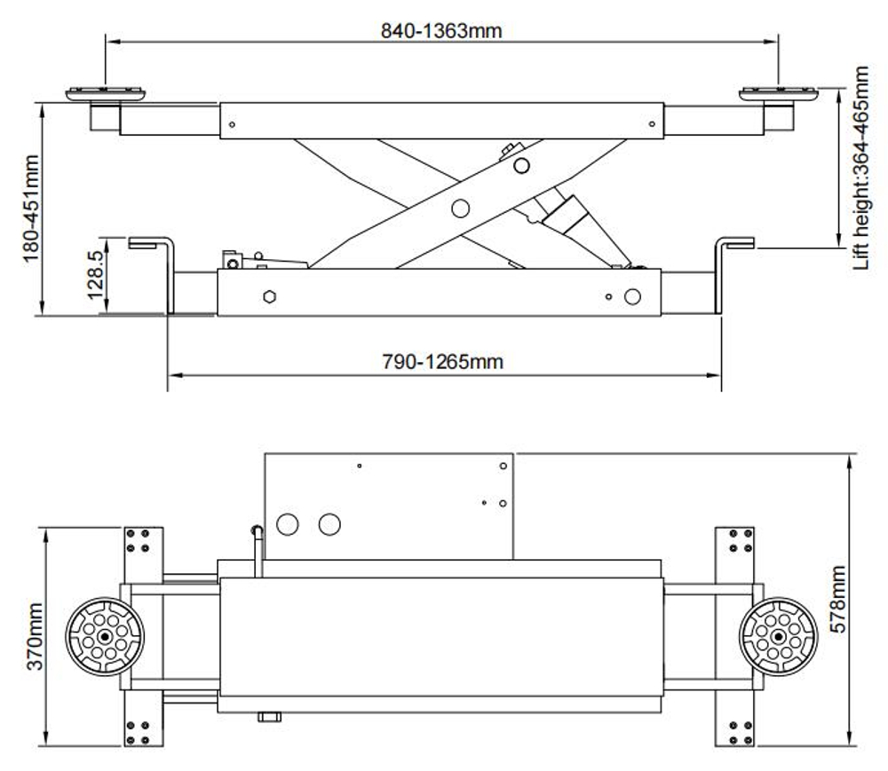J5H Траверса гидравлическая, ручная 2.2 т. для парковочных подъемников