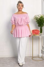 Блуза Летняя идиллия (зефирно-розовая) Б13912-47М LT Collection