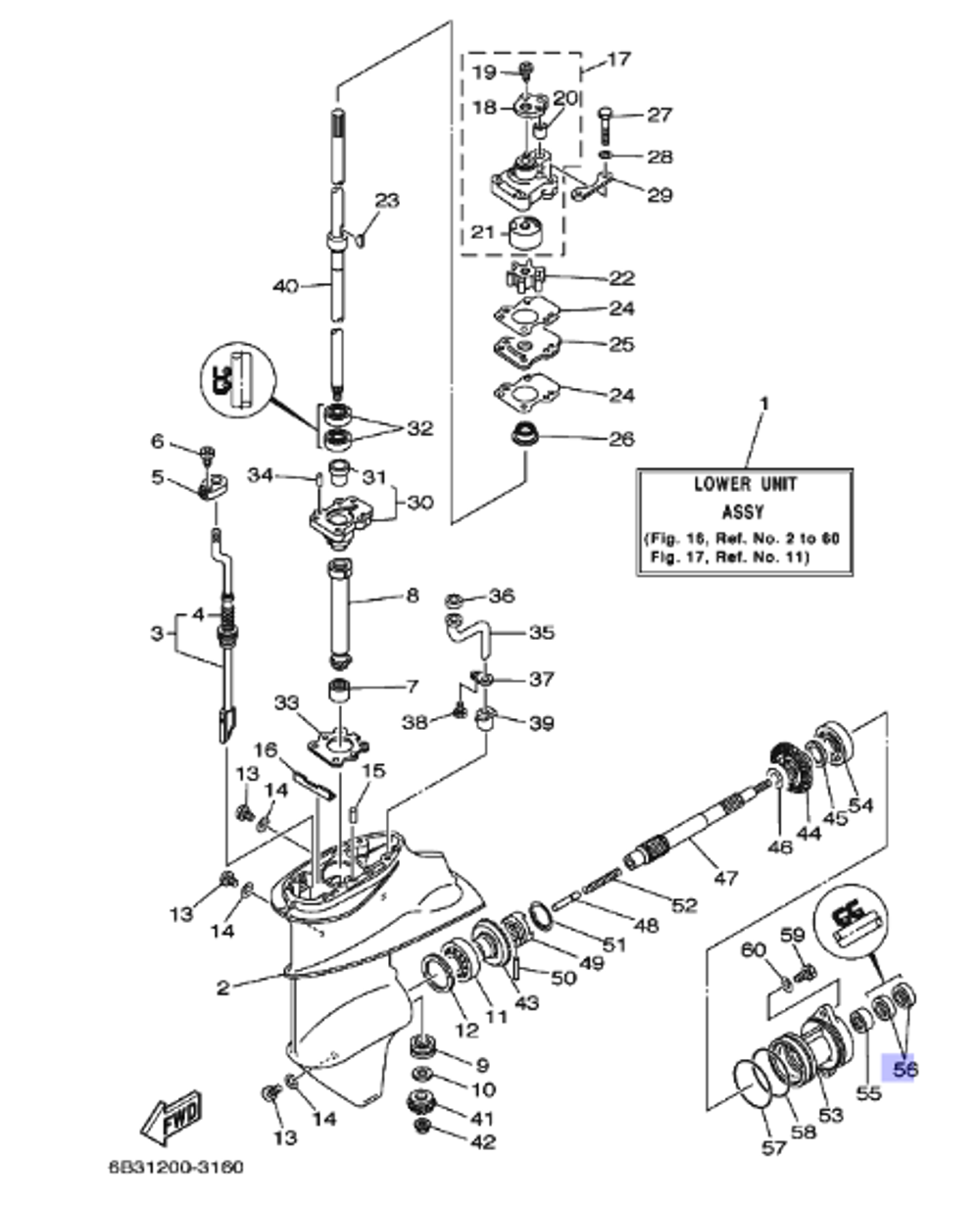 Сальник вала гребного винта