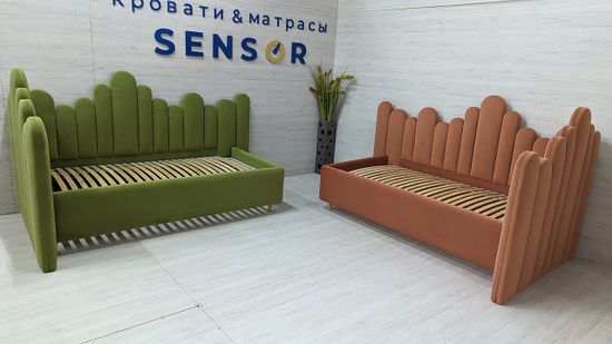 Бамбини kids в салатовом и персиковом цвете