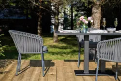 "Каффе Дабл" обеденная группа на 4 персоны, цвет "серый гранит"