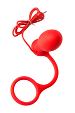 Стимулятор простаты с эрекционным кольцом Sens Ass (10 режимов) (Цвет: красный)