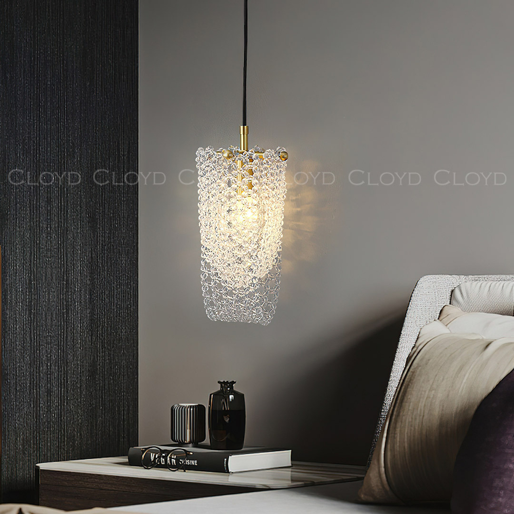 Подвесной светильник Cloyd WITTE P1 / Ø10 см - латунь (арт.11536)