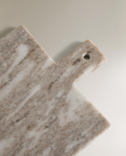 ZARA HOME МРАМОРНАЯ РАЗДЕЛОЧНАЯ ДОСКА С РУЧКОЙ, СЕРЫЙ